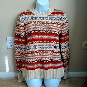 NWOT L.L. Bean Signature Fair Isle Sweater
